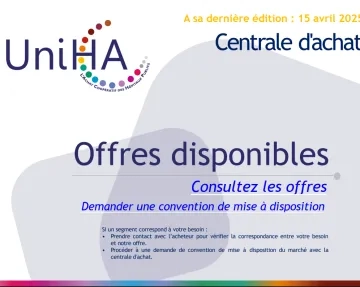 Catalogue centrale achat UniHA